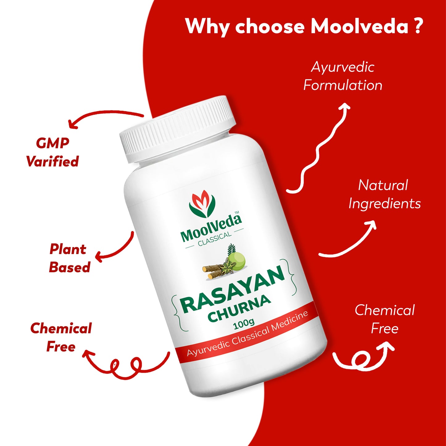 Moolveda Rasayan Churna, 100gm