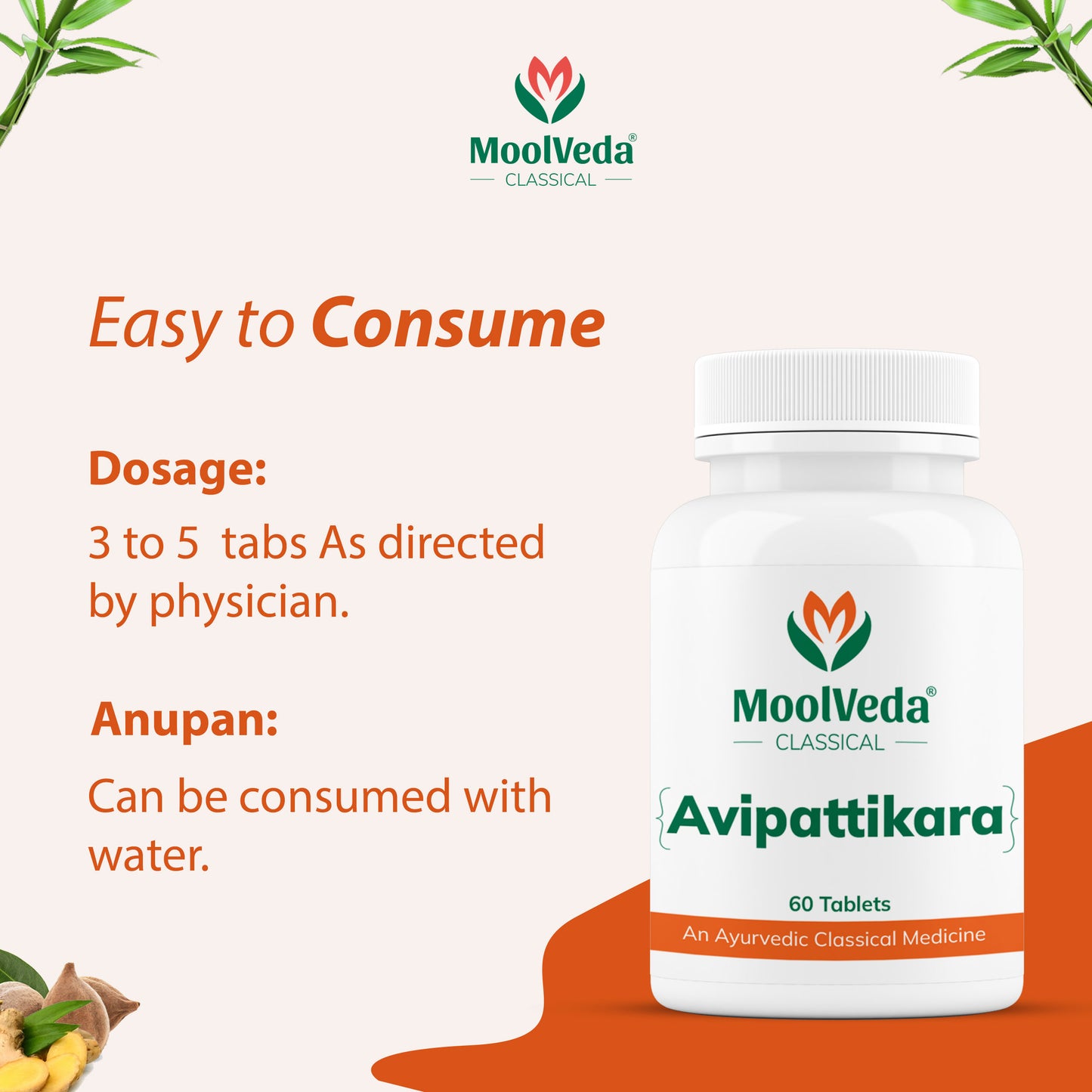 Moolveda Avipattikar Tablet | 60 Tabs | Pack of 1 | Effective Solution for Acidity & Indigestion | Digestive Health