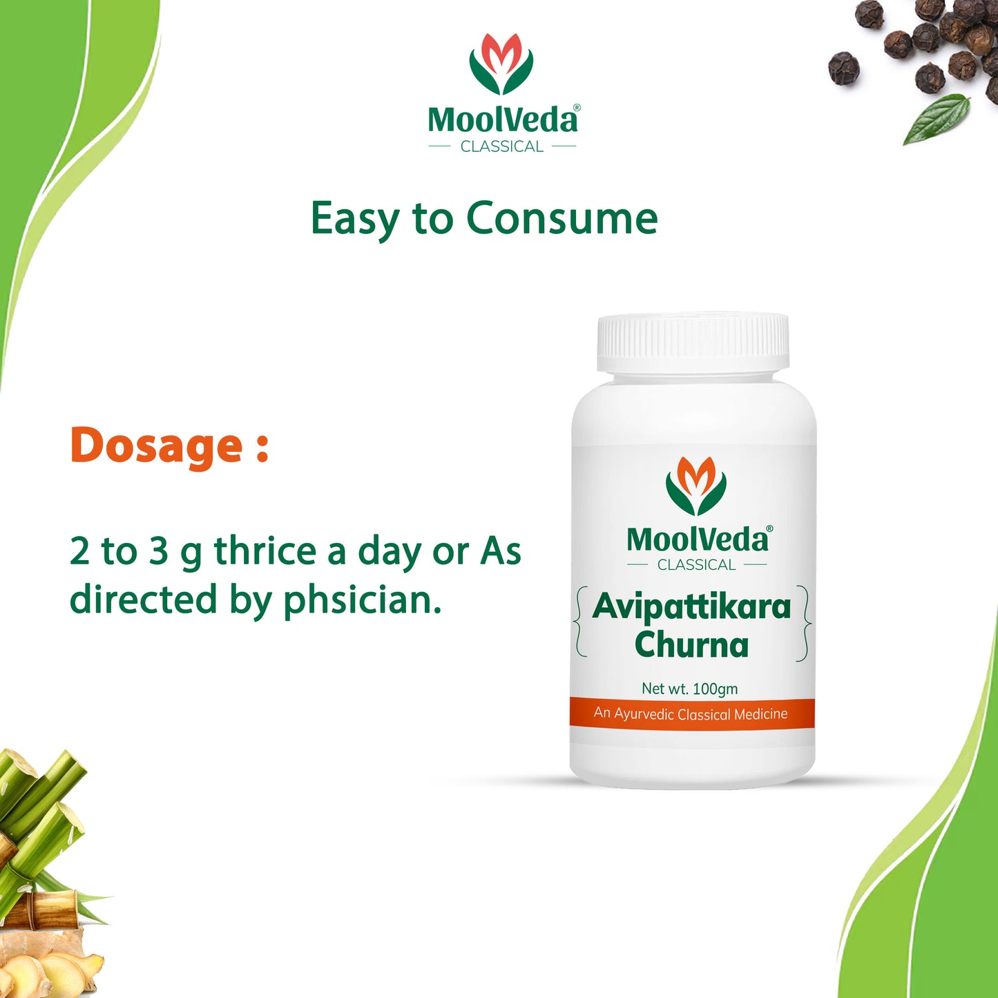 Moolveda Avipattikar Churna, 100g