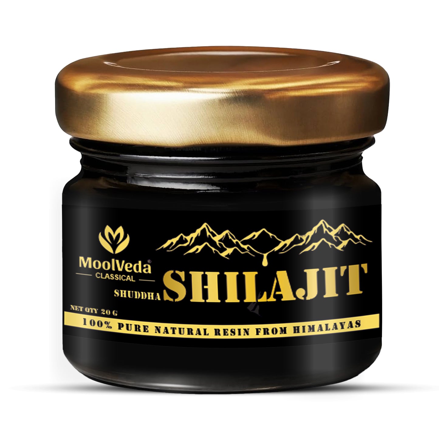 Moolveda Shilajit/Shilajeet Resin - 20g | Boost Muscle Growth & Stamina | 100% Ayurvedic