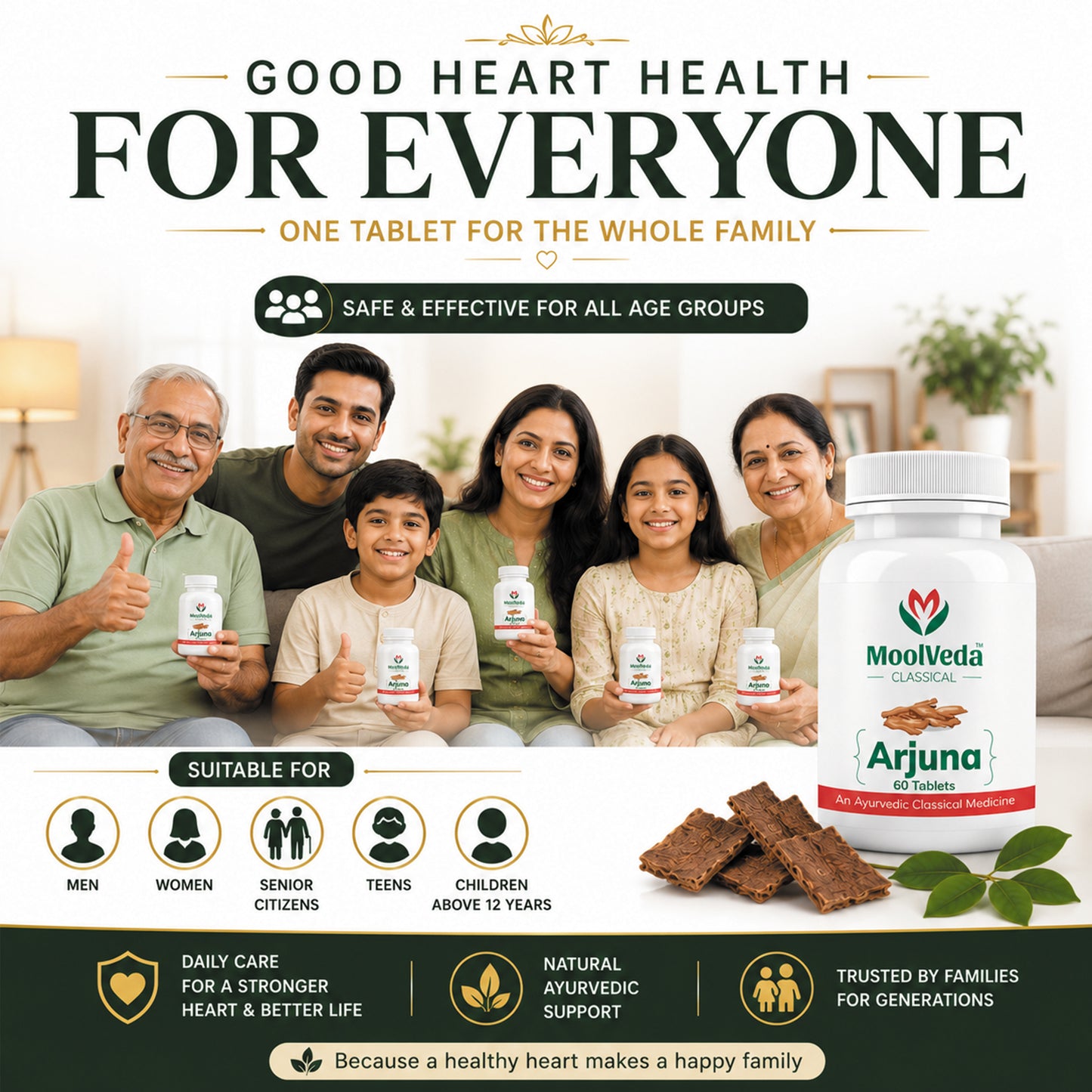 Moolveda Arjuna - 60 Tablets