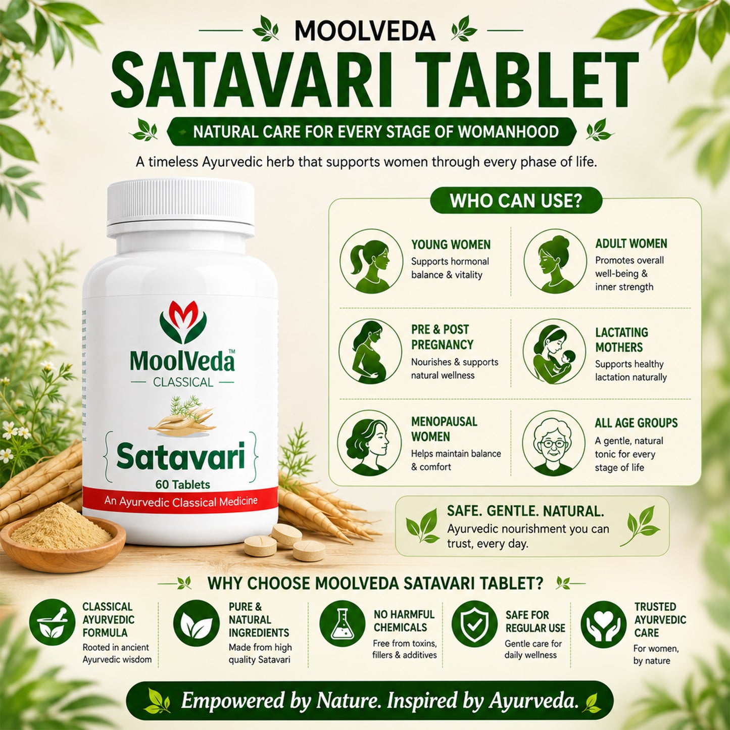 Moolveda Satavari 60 Tablets
