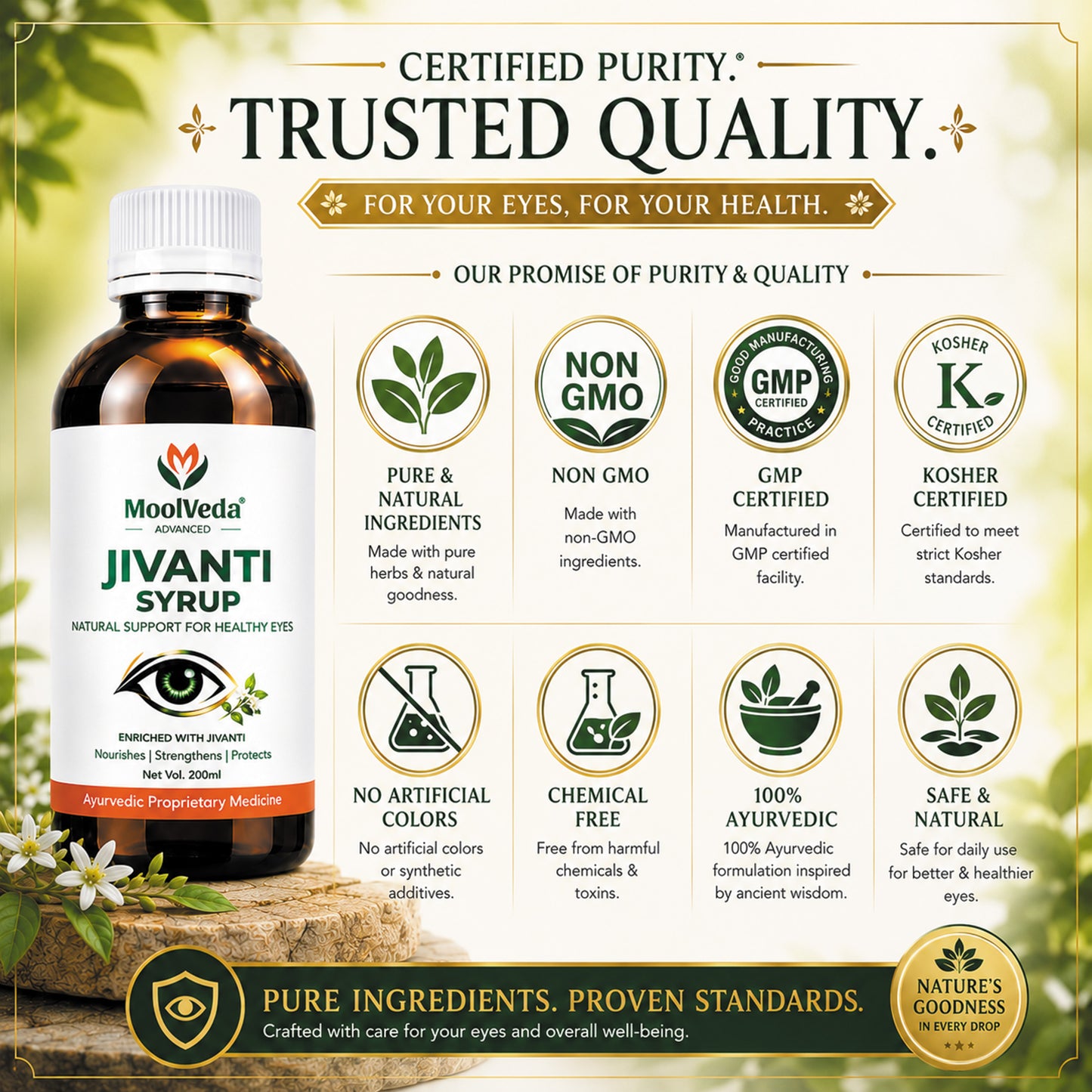 Moolveda Jivanti Syrup for Eye Wellness, 200ml