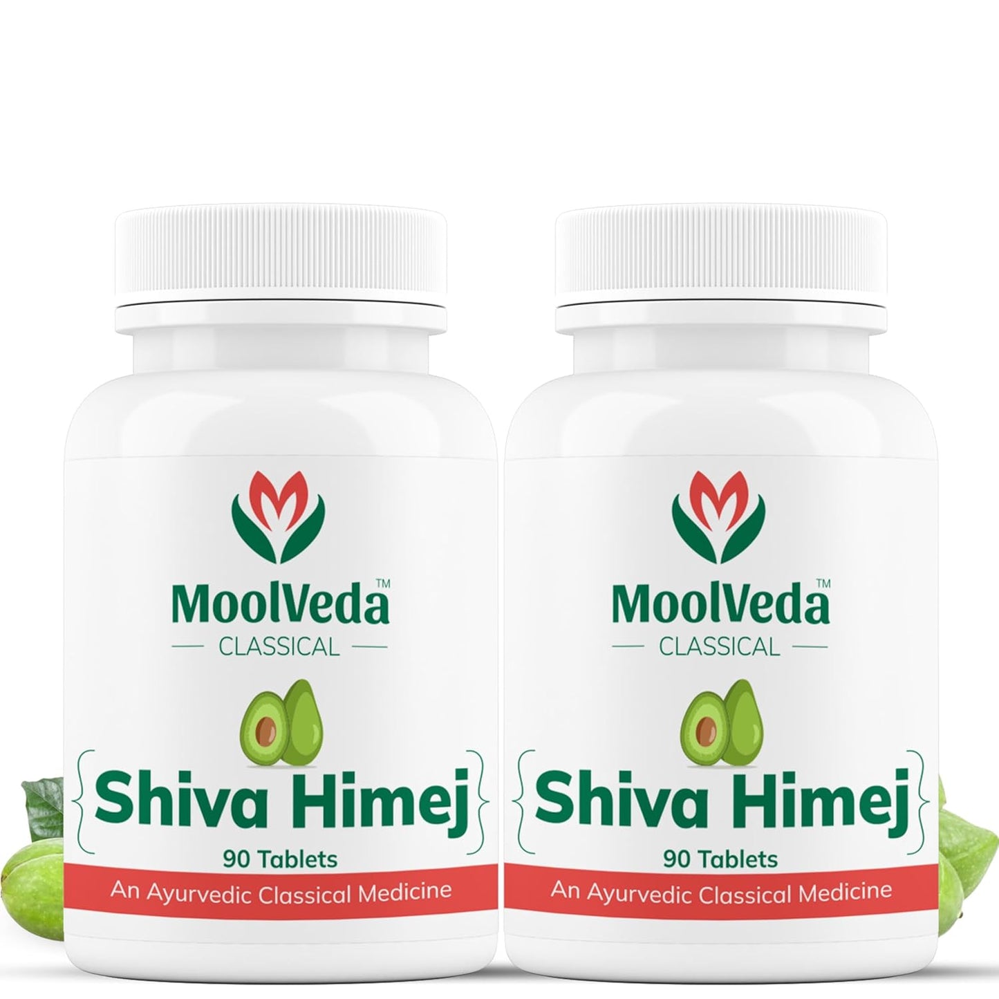 Moolveda Shiva Himej Tablets | Uses for Herbal Solution for Constipation Relief | Organic 100% Natural & Pure Herbs Tablet | 90 Veg tablets (Pack Of 2)