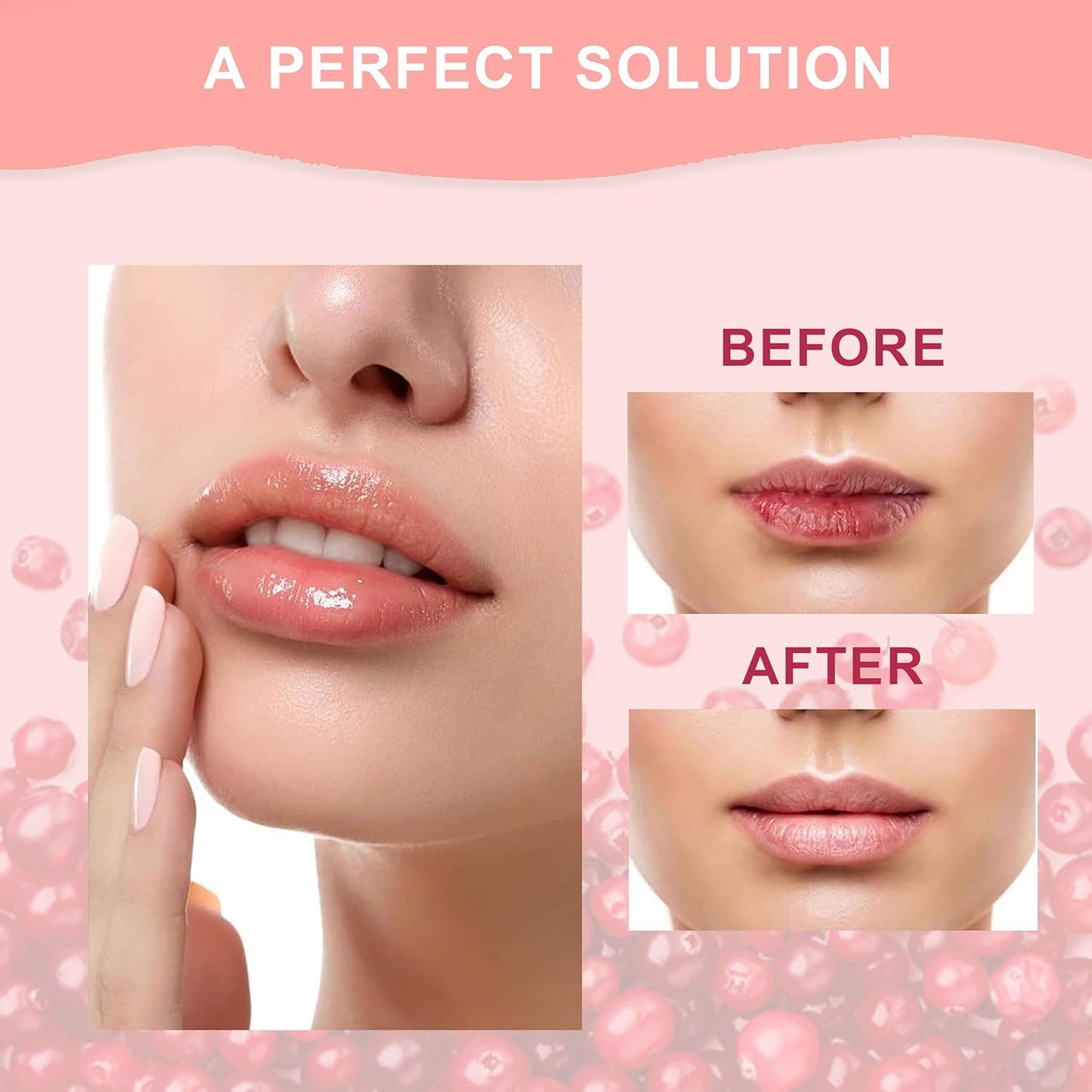 Moolveda 100% Edible Cranberry Lip Balm Roll on - 10ml