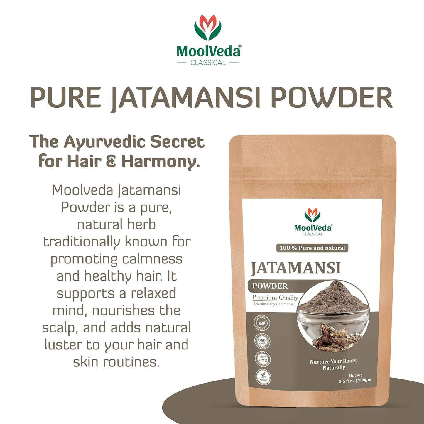 Moolveda Jatamansi Root Powder-100gm