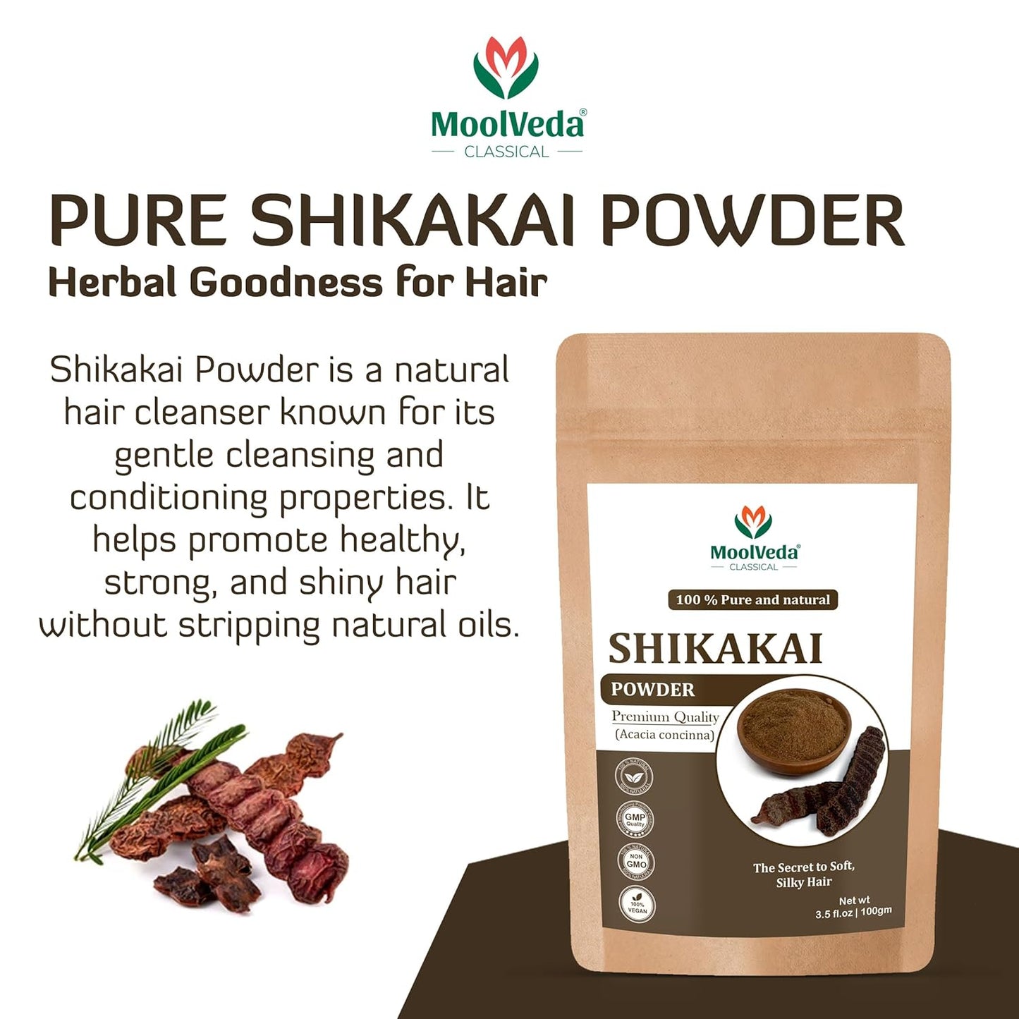 Moolveda Shikakai Powder-100gm