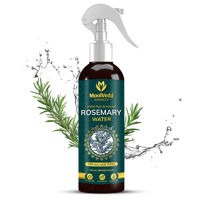 Moolveda 100% Pure & Natural Rosemary Water Spray-200ml