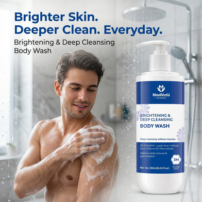 Moolveda Daily Exfoliating Body Wash Shower Gel 250ml