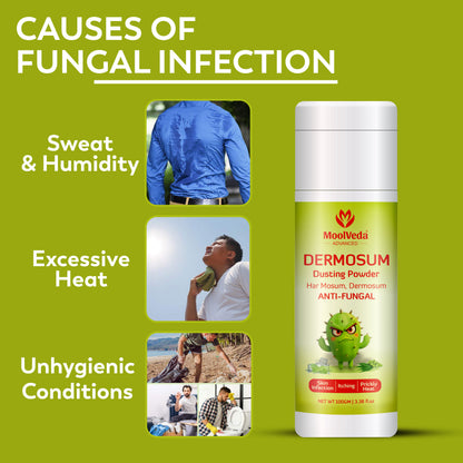 Moolveda Dermosum Anti fungal Dusting Powder, 100gm
