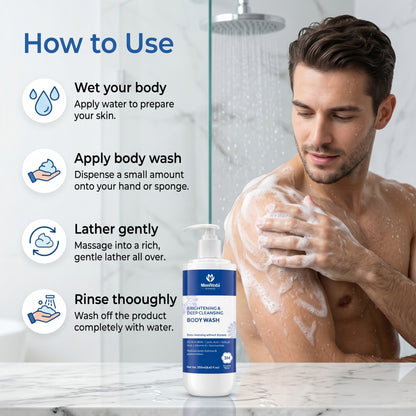 Moolveda Daily Exfoliating Body Wash Shower Gel 250ml