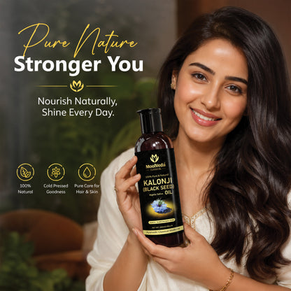 Moolveda Kalonji Oil - Virgin Grade - Black Seed Oil - Nigella Sativa - 100ml
