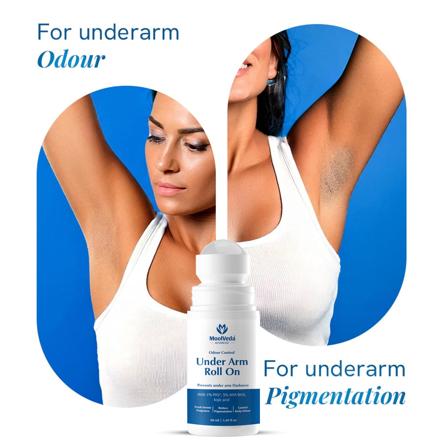 Moolveda Underarm Roll On 60ml