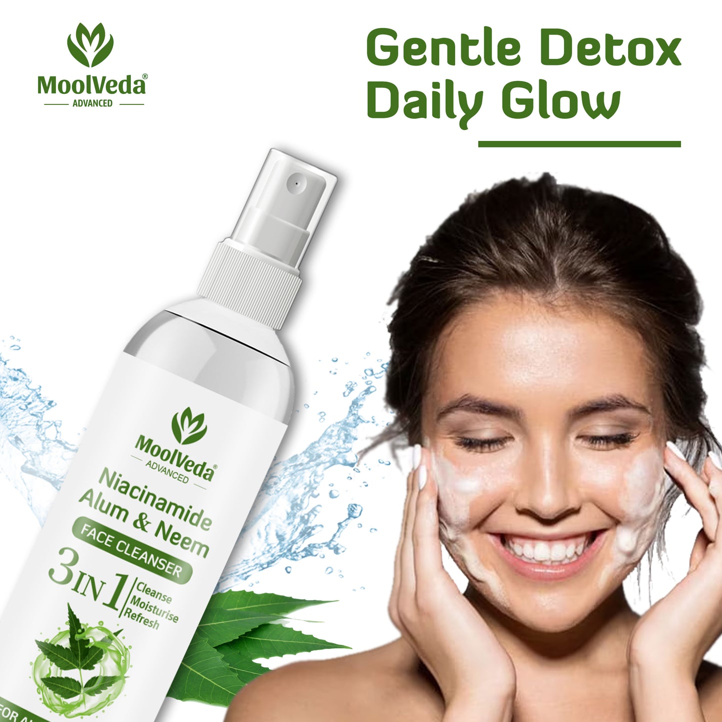 Moolveda Niacinamide, Alum & Neem Face Cleanser-100ml