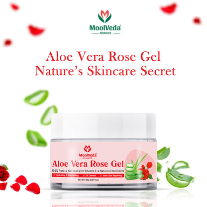 Moolveda Aloe Vera Rose Gel-150gm