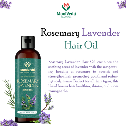 Moolveda Rosemary Lavender Hair Oil-100ml