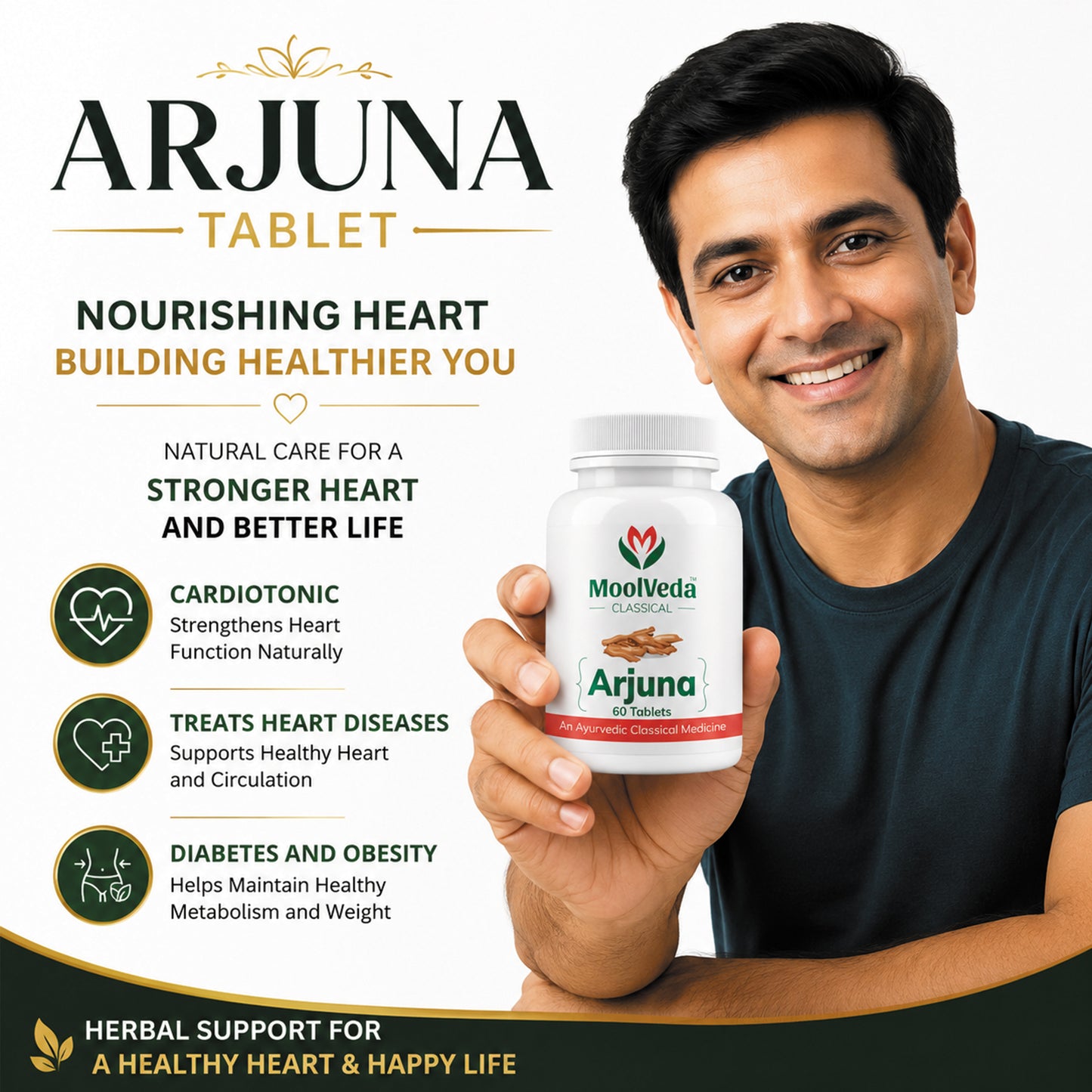 Moolveda Arjuna - 60 Tablets