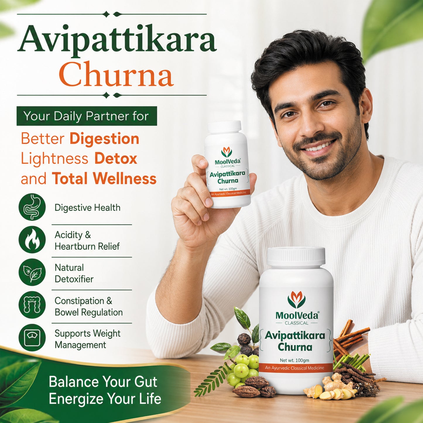 Moolveda Avipattikar Churna, 100g