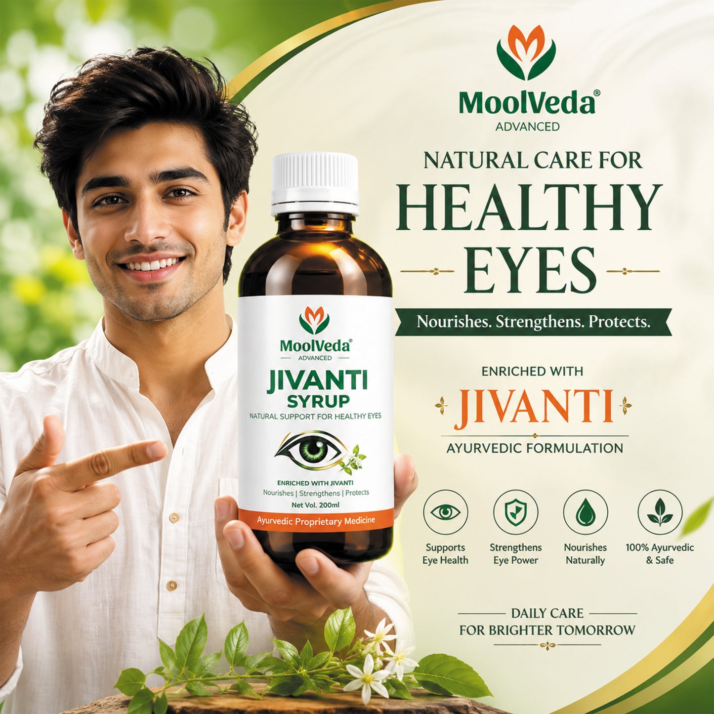 Moolveda Jivanti Syrup for Eye Wellness, 200ml