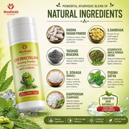 Moolveda Dermosum Anti fungal Dusting Powder, 100gm