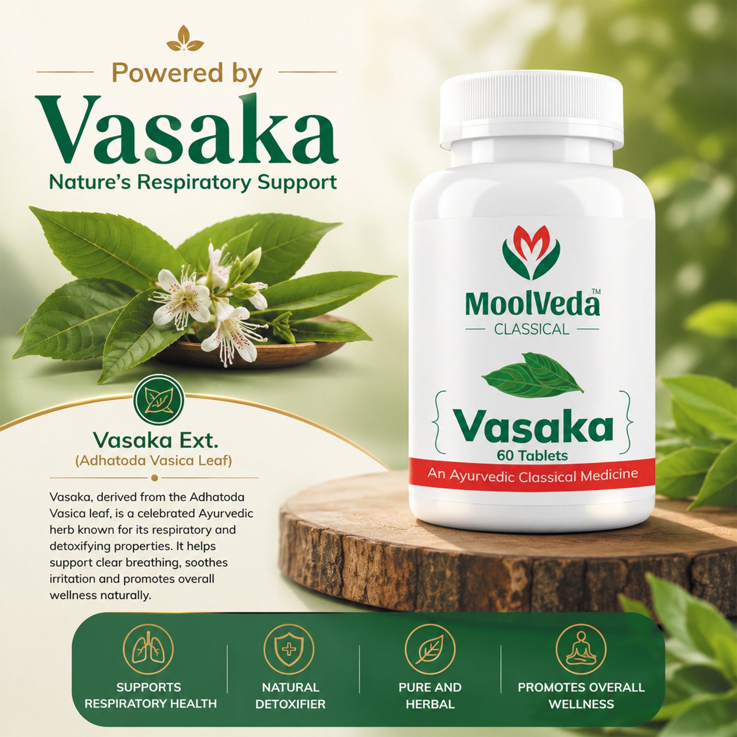 Moolveda Vasaka 60 Tablets