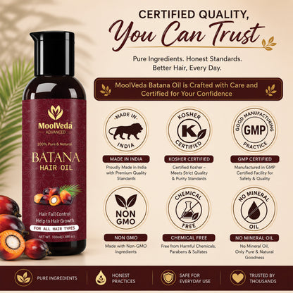 Moolveda Pure Batana Hair Oil -100ml