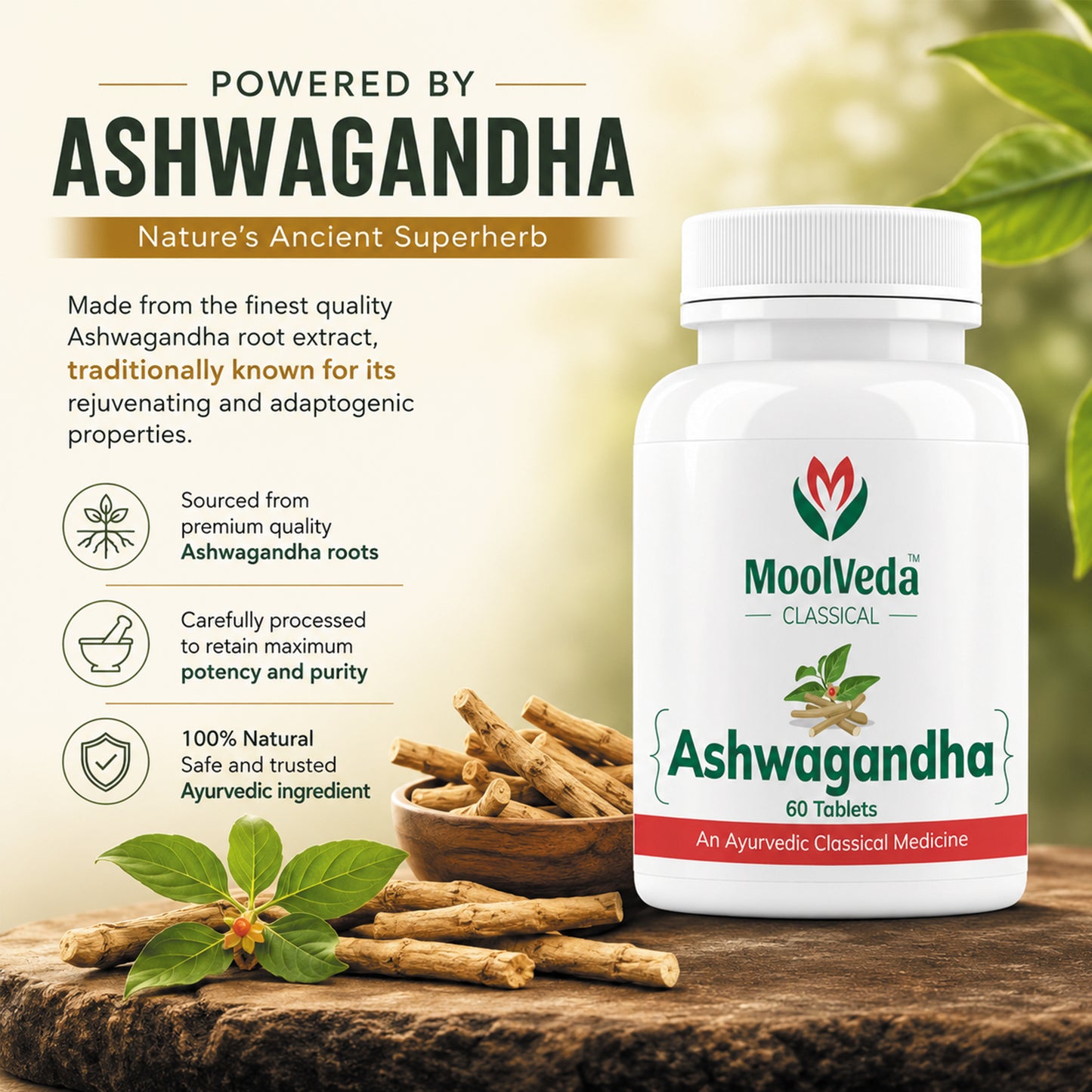 Moolveda Ashwagandha 60 Tablets