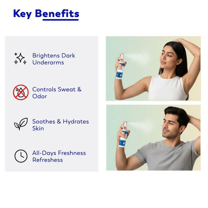 Moolveda Bright Underarm Mist – Daily Brightening & Freshness Spray 100ml