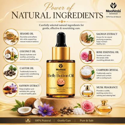Moolveda Belly Button (Nabhi) Oil, 20ml