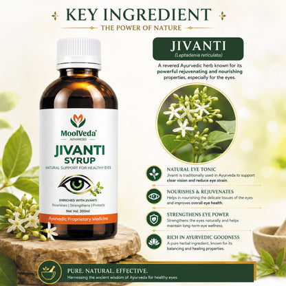Moolveda Jivanti Syrup for Eye Wellness, 200ml