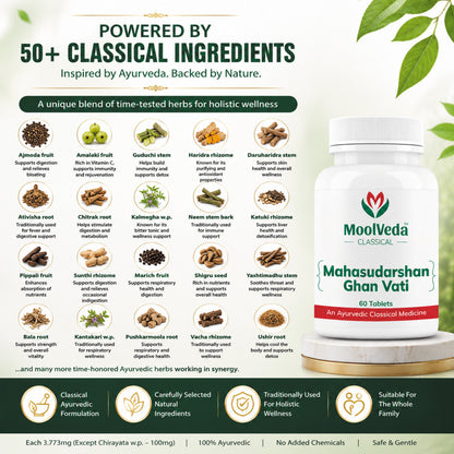 Moolveda Mahasudarshan Ghan Vati 60 Tablet