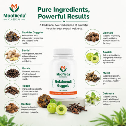 Moolveda Gokshuradi Guggulu - 90 Tablets