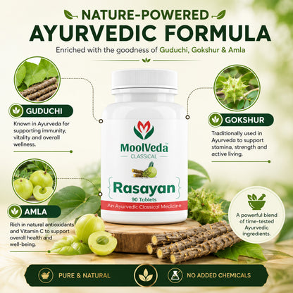 Moolveda Rasayan Tablets, 90 Veg Tablets