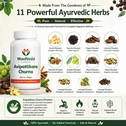 Moolveda Avipattikar Churna, 100g