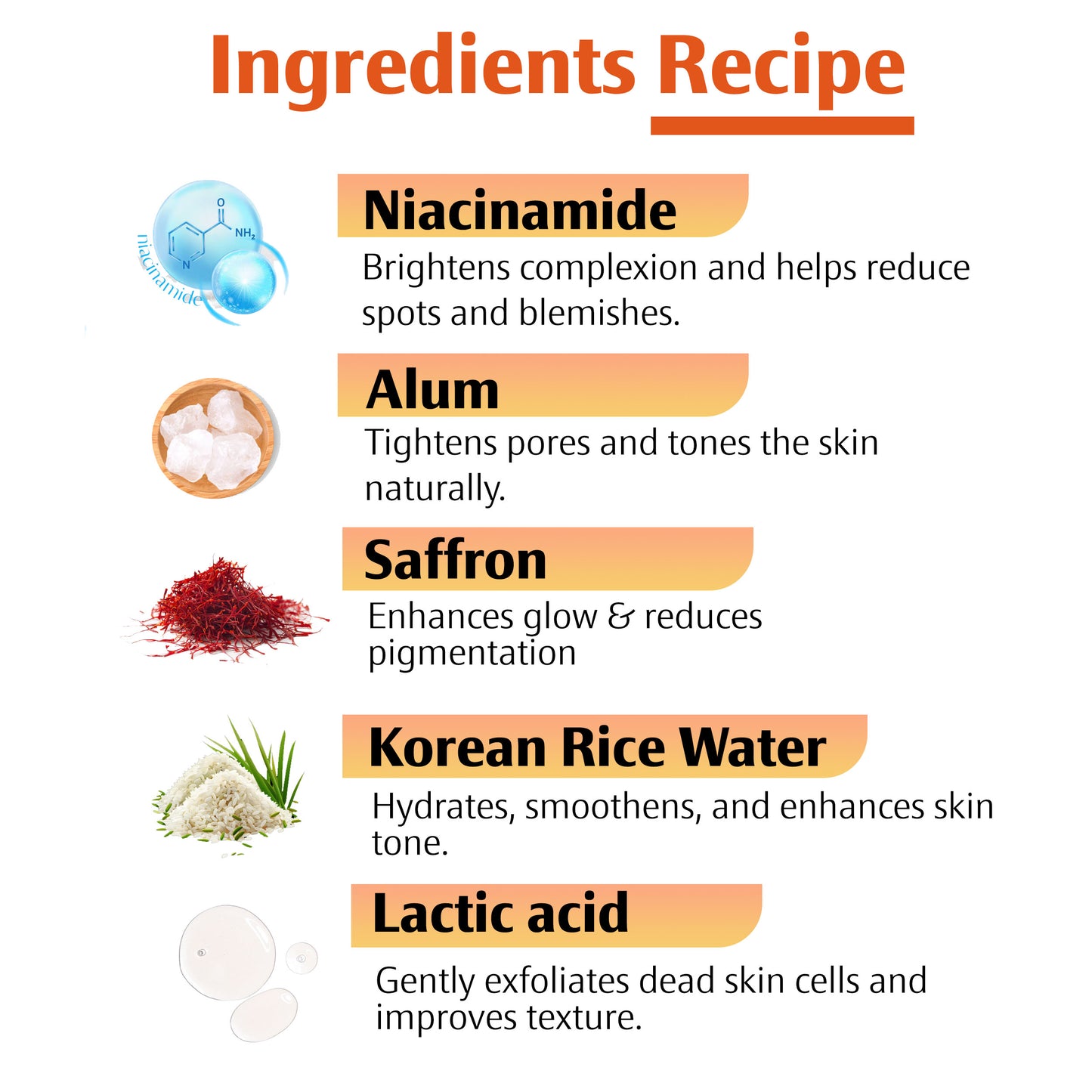 Moolveda Saffron Niacinamide & Korean Rice Water Face Toner-100ml