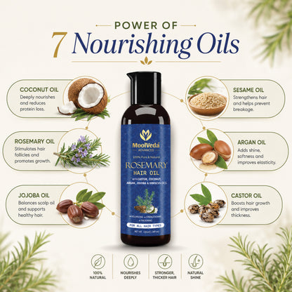 Moolveda Pure Rosemary Hair Oil-100ml