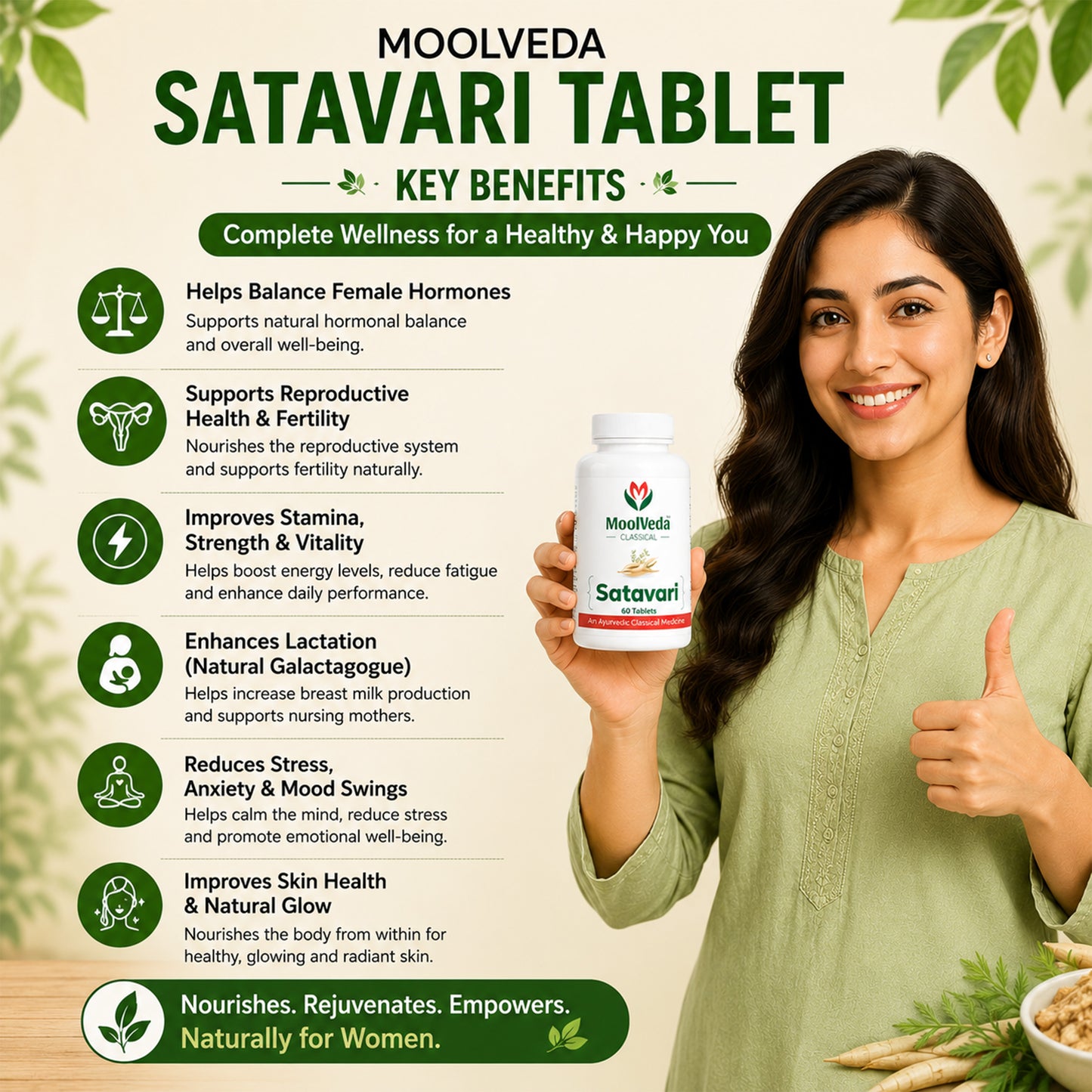 Moolveda Satavari 60 Tablets