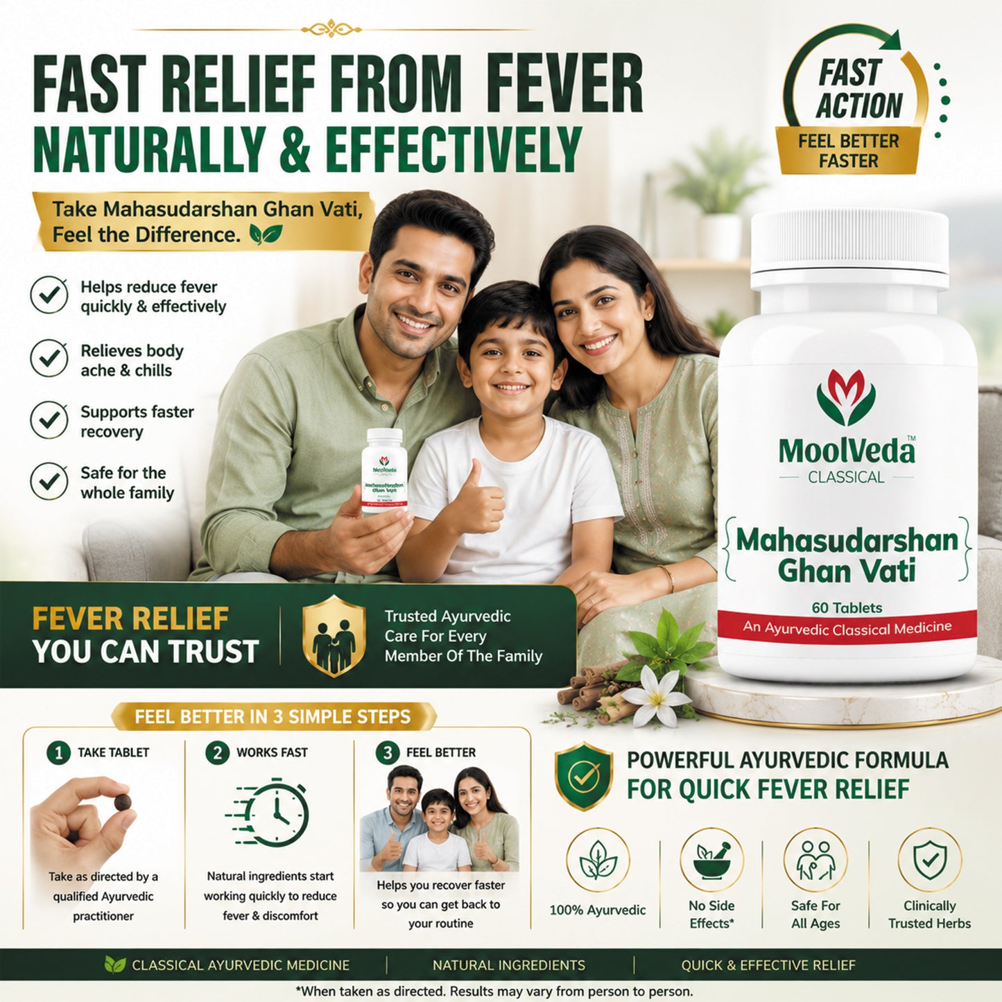 Moolveda Mahasudarshan Ghan Vati 60 Tablet