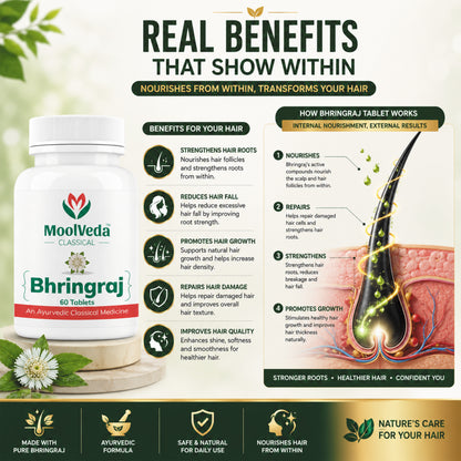 Moolveda Bhringraj 60 Tablets