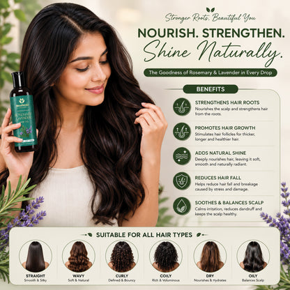 Moolveda Rosemary Lavender Hair Oil-100ml