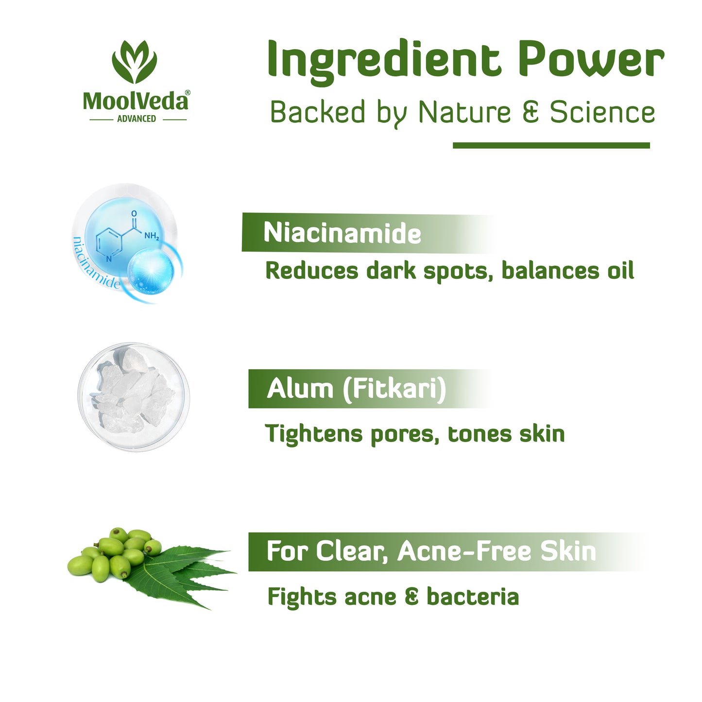 Moolveda Niacinamide, Alum & Neem Face Cleanser-100ml