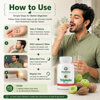 Moolveda Triphala Tablets, 90 Tablets