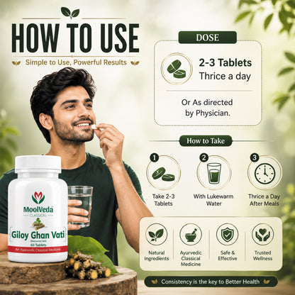 Moolveda Giloy Ghanvati 60 Tablets