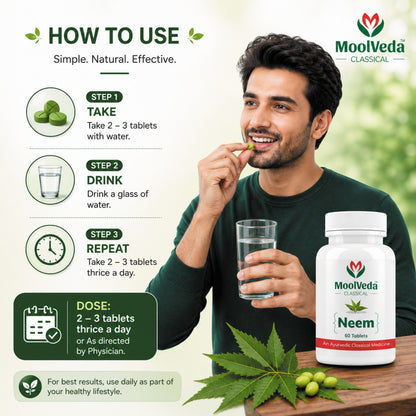 Moolveda Neem Tablets 60 Tablets