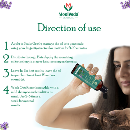 Moolveda Rosemary Lavender Hair Oil-100ml