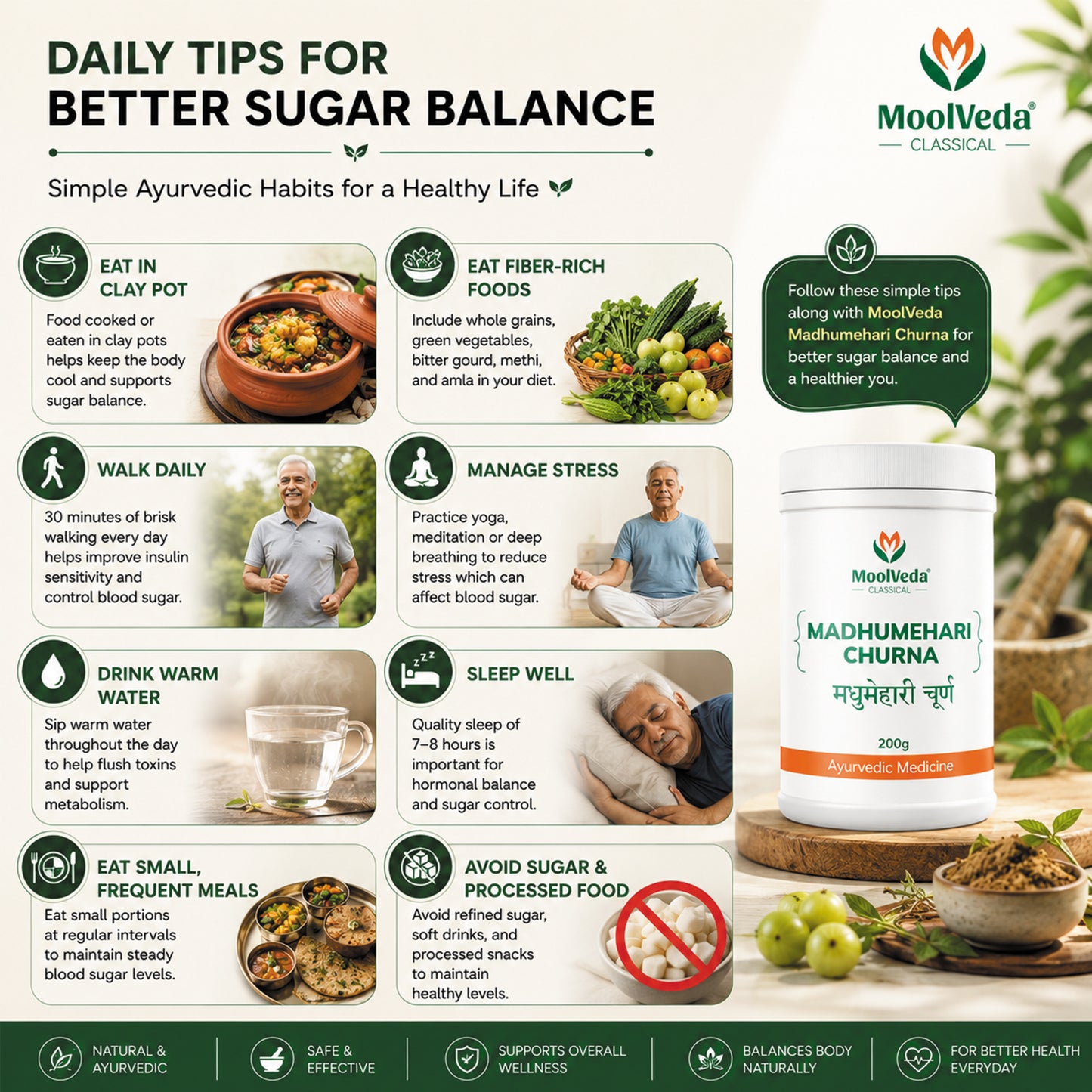 Moolveda Madhumehari Churna for Diabetes Care 200gm