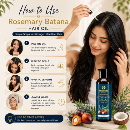 Moolveda Rosemary Batana Hair oil - 100ml