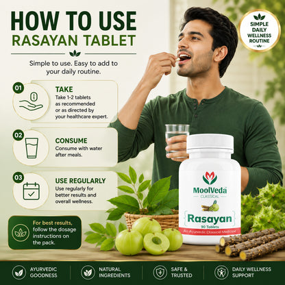 Moolveda Rasayan Tablets, 90 Veg Tablets