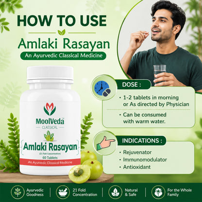Moolveda Amalaki Rasayan 60 Veg Tablets (Pack Of 2)