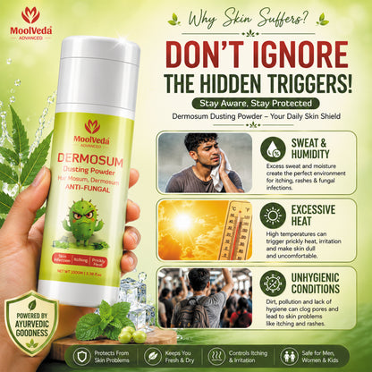 Moolveda Dermosum Anti fungal Dusting Powder, 100gm